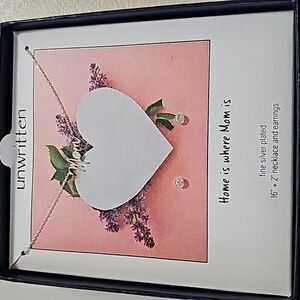 Unwritten Mom Necklace and Earring.